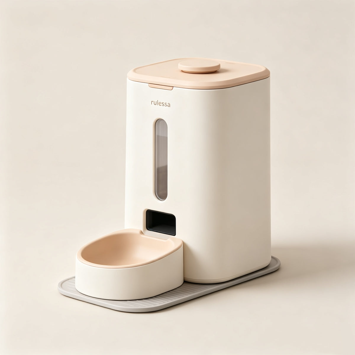 Smart Automatic Pet Feeder with Wood Lid