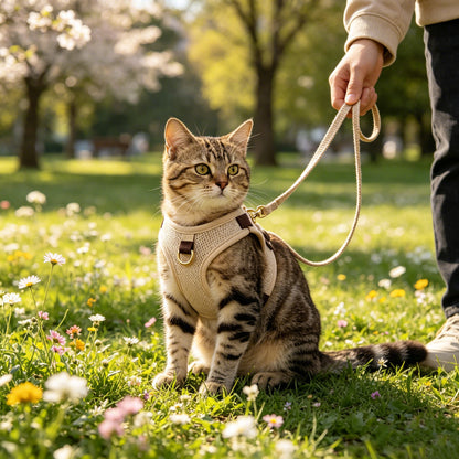Escape Proof Cat Harness and Leash Set