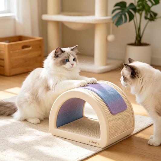 Rulessa Arch Cat Scratcher Cave Bed