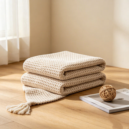 Soft Woven Pet Throw Blanket