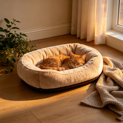 Round Donut Nest Pet Bed
