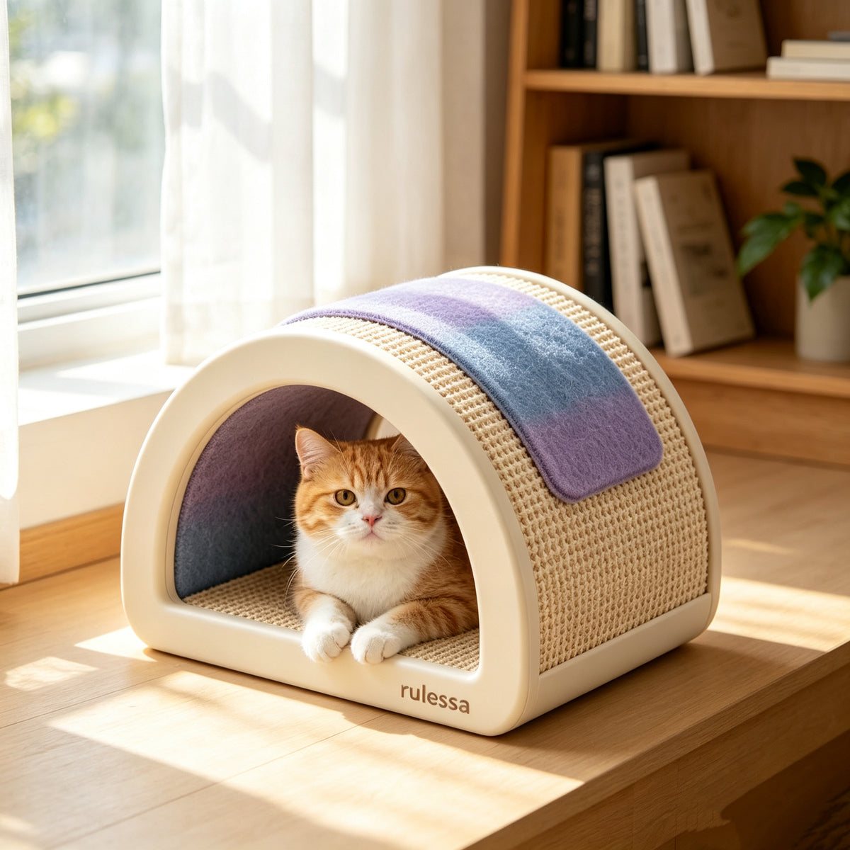 Rulessa Arch Cat Scratcher Cave Bed